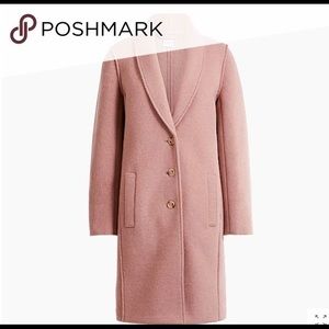 J. Crew women’s wool topcoat in blush